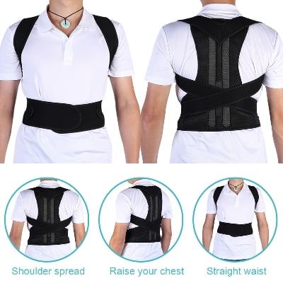 Picture of Royal Posture Back Support Belt..Black Colour. - Black - Int: One size