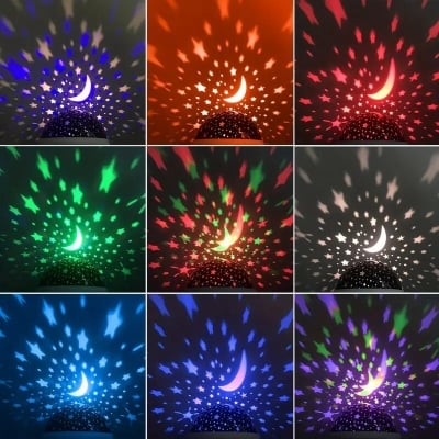 Picture of New Star Master 360 Degree Rotation Sky Starry Light 8 Multicolor 3d night light projector star kids led night light - Table Lamp - Table Lamp - Table Lamp - Multicolor