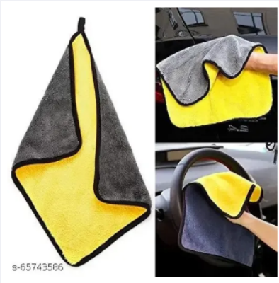 Picture of New Car washing towel thickened large water absorption coral velvet wiping scarf double -sided car washing car cleaning car clean towel - Multicolor