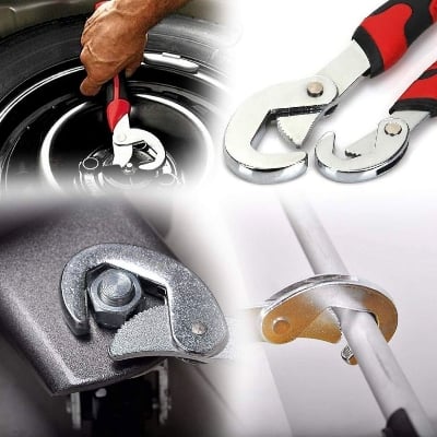 Picture of All in One Multipurpose Auto Adjustable Universal Quick Snap n Grip Wrench Spanner Set Tools,, - Multicolor - Int: One size