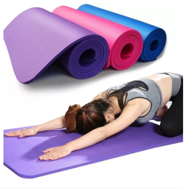 Picture of Yoga Mat for Women Yoga Lovers Exercise Gym Mat Non Slip With Strap.. - Multicolor - Int: One size