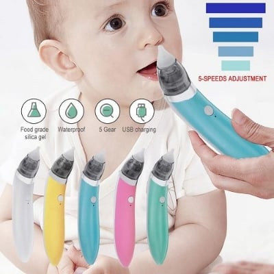 Picture of Baby Nasal Aspirator Electric Nose Cleaner Sniffing Equipment for Children Clear stuffy noses Quickly & Gently - Multicolor - Int: One size