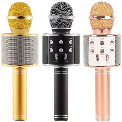 Picture of New Karaoke Wireless Bluetooth Microphone Speaker - Multicolor - Int: One size