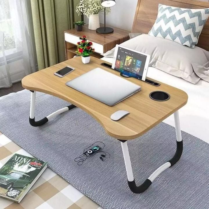 Picture of Portable Foldable Home Laptop/Notebook Stand Desk/Table for Study - Multicolor - Int: One size