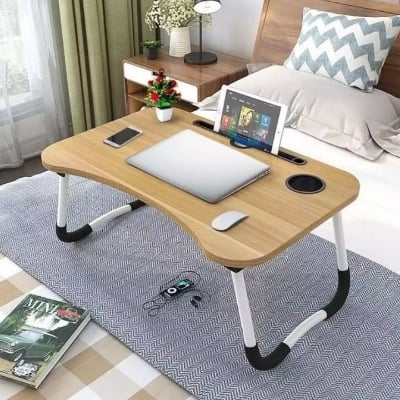 Picture of Portable Foldable Home Laptop/Notebook Stand Desk/Table for Study - Multicolor - Int: One size