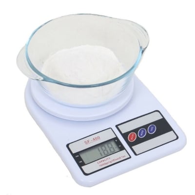 Picture of 10kg 1g Household Weight Scales Platform Electronic Balance Kitchen scale Baking Measure Food Cooking Tools Digital Scale - White - Int: One size