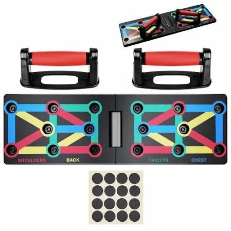 Picture of Foldable Push Up Board Push-Up Rack - Fitness Mart Multifunction 9 In 1 - Multicolor - Int: One size