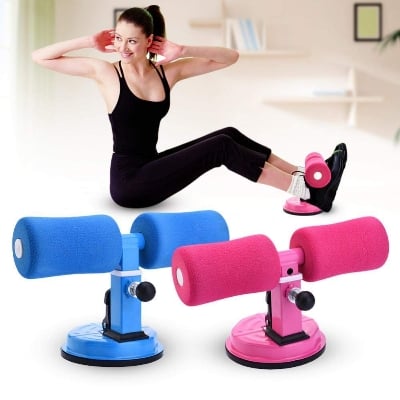 Picture of Self Suction Sit Up Bars Home Fitness Situp Assist Bar Stand Gym Workout Fitness Equipment - Int: One size