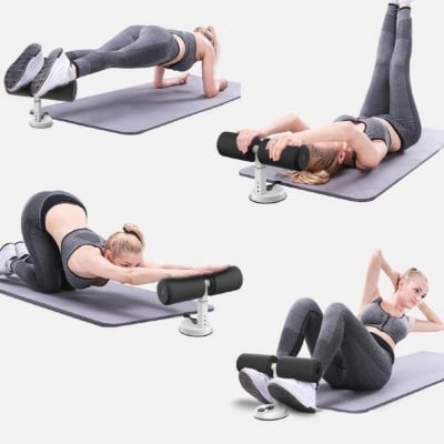 Picture of Self Suction Sit Up Bars Home Fitness Situp Assist Bar Stand Gym Workout Fitness Equipment - Int: One size