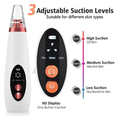 Picture of Device for Remove Blackheads and Whiteheads for Men & Women - White