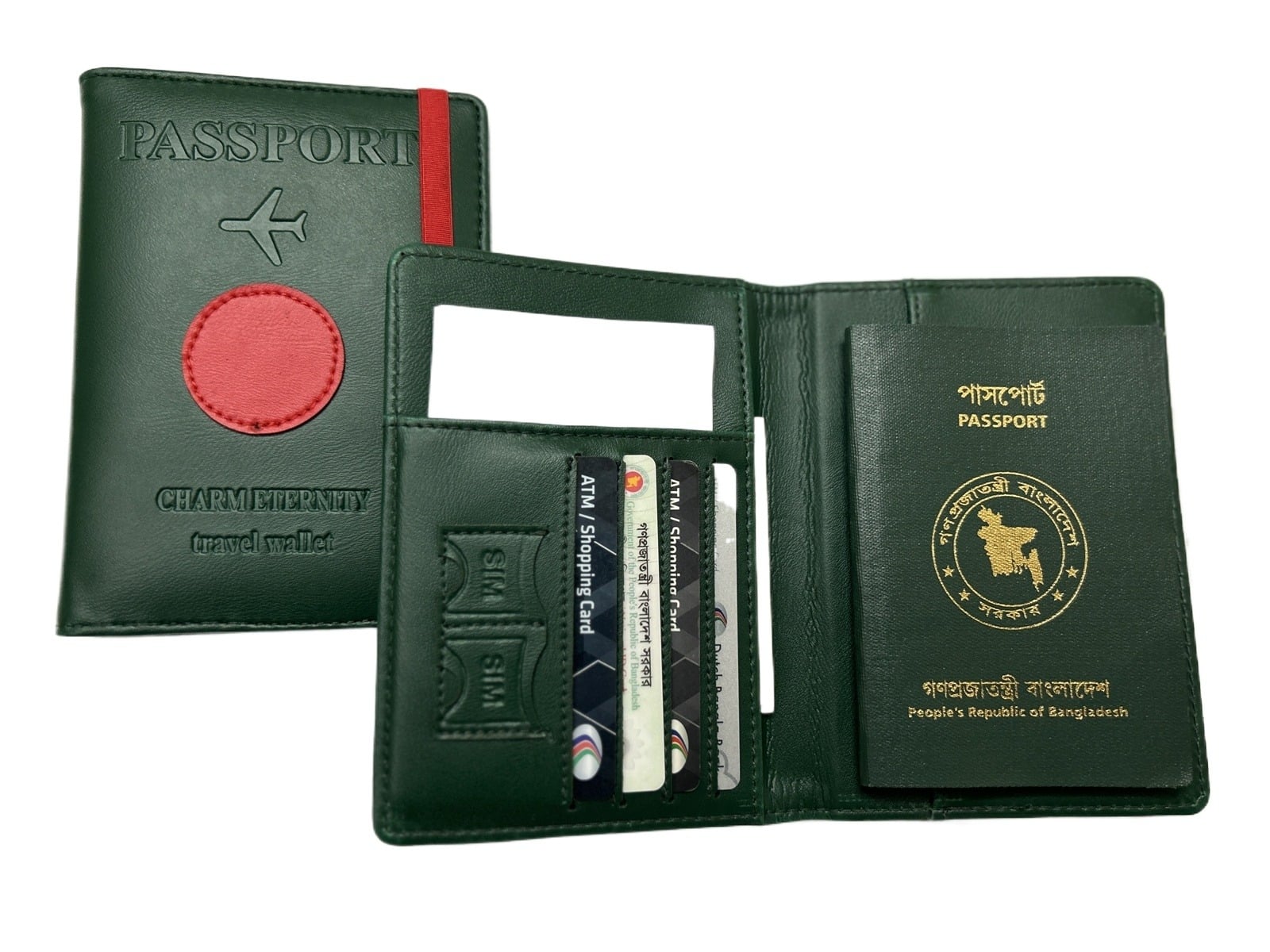 Picture of Smart Passport Covers Holder Wallet Case-New 2024 - Green - Int: One size