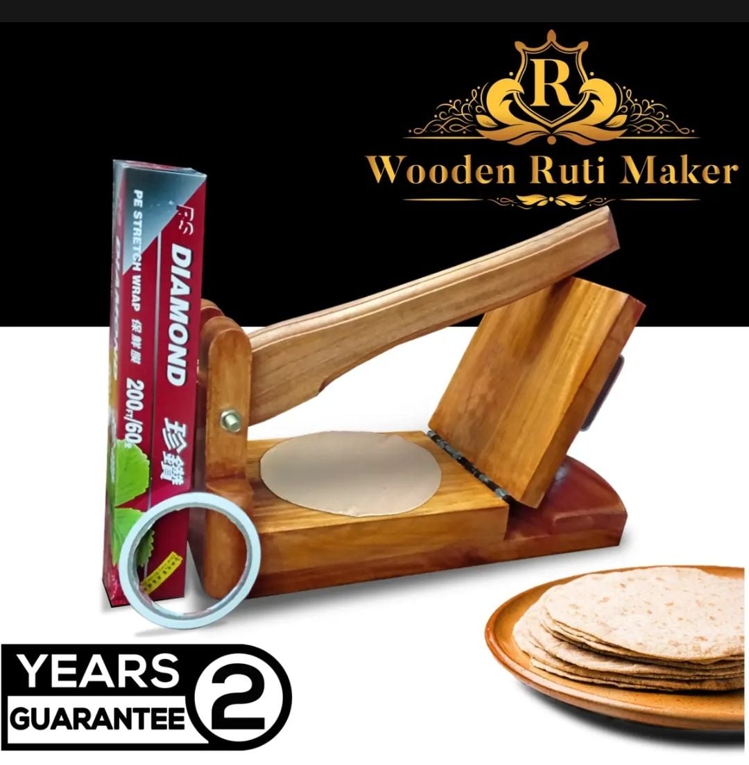 Picture of Wooden Roti Maker Low Price - Experience Traditional Roti Making With This Affordable Wooden Roti Maker - Brown - Int: One size