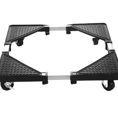 Picture of Refrigerator Floor Trolley Fridge Stand Washing Machine Base Holder Bracket Stand Adjustable Movable Exclusive - Black - Int: One size