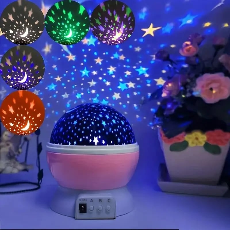 Picture of Star Master Rotating Starry Sky Light,Colorful Night Lights Projector Children Kids Baby Sleep Lighting Sky Star Master Projection Lamp Led Projection Home Decor - Multicolor - Int: One size