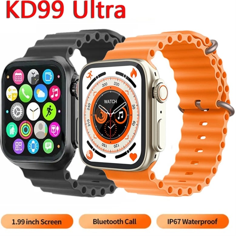 Picture of New-2024 Tookss KD99 Ultra Smart Watch Series 8 1.99 Inches Smartwatch Men Women Bluetooth Call Waterproof IP67 Wireless Charging HD Screen - Multicolor - Int: One size