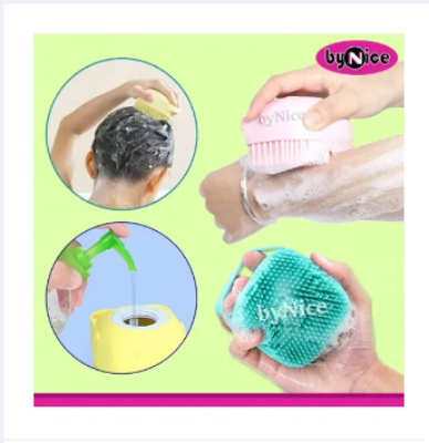 Picture of Super Soft Silicone Massage Bath Brush Liquid Shower Gel Dispenser For Kids , Women & Mens - Multicolor - Int: One size