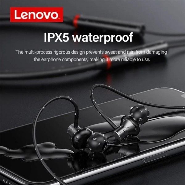 Picture of Lenovo HE05X Bluetooth 5.0 Earphones Waterproof Wireless HIFI Sound Magnetic Neckband Headset Sports Headphones Update Model-2025 - Int: One size