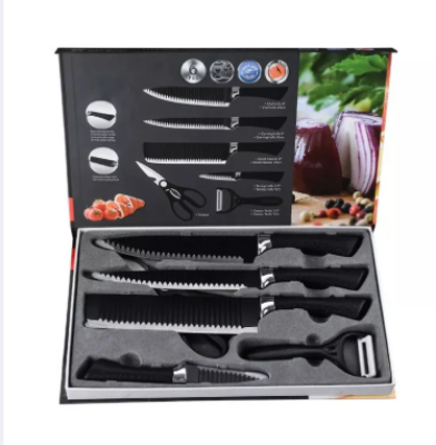 Picture of Stainless Steel Kitchen Zepter (Black) -(6 Pcs Set) - Black - Int: One size