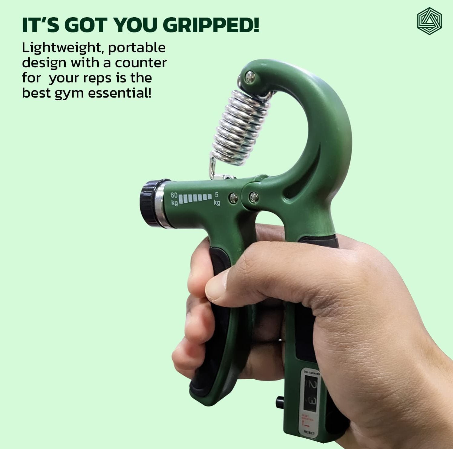 Picture of 6-50Kg Adjustable Heavy Grips Hand Gripper Gym Power Fitness Hand Exerciser Grip (Multi Color) - Int: One size