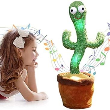 Picture of TALKING AND DANCING CACTUS PLUSH TOYS, HOME & OFFICE DECORATION SHOW PIECES (120 SONGS & RECHARGEABLE) - Green