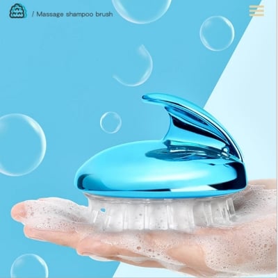 Picture of Soft Silicone Shampoo Brush and Sculp Massager - Multicolor