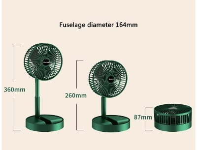 Picture of New 2024-Rechargeable Usb Home Outdoor Camping Electric BABY Fan - Green - Int: One size