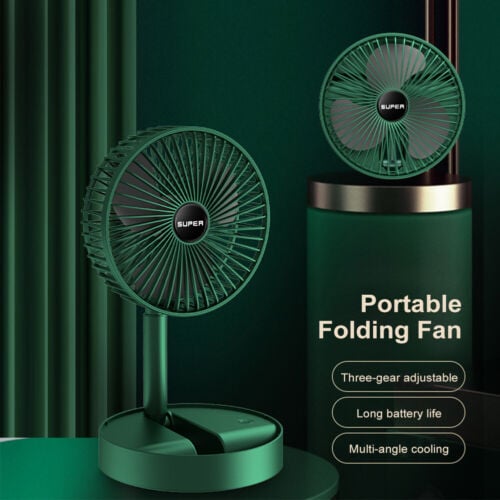 Picture of New 2024-Rechargeable Usb Home Outdoor Camping Electric BABY Fan - Green - Int: One size