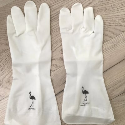 Picture of Smart kitchen Gloves window cleaning durable housework chores kits - White - Int: One size