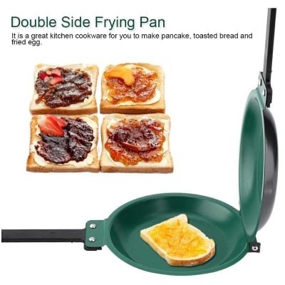 Picture of New 2024-Non-stick Ceramic Pancake Maker Cake Porcelain Frying Pan Nonstick Healthy General Use For Gas And Induction Cooker - Green - Int: One size