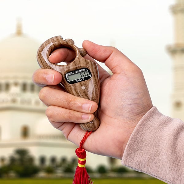 Picture of Digital Counting Tasbih (different colors) with LED lights and clock 1 pice - Easy to Use And Maintain - Reliable and Durable - Int: One size