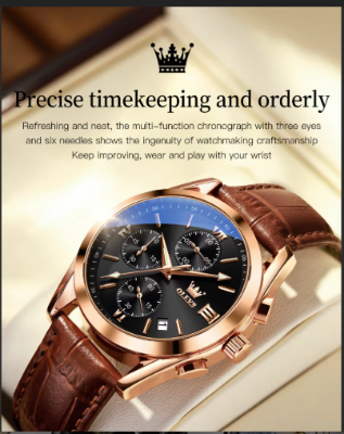 Picture of Exclusive new OLEVS Brands Luxury Men's Watch Code 2827 Black - Int: One size