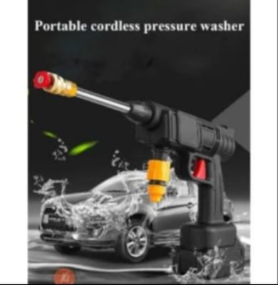 Picture of Double Battry Rechargeable Car washer Gun Machine//2025 - Black - Int: One size