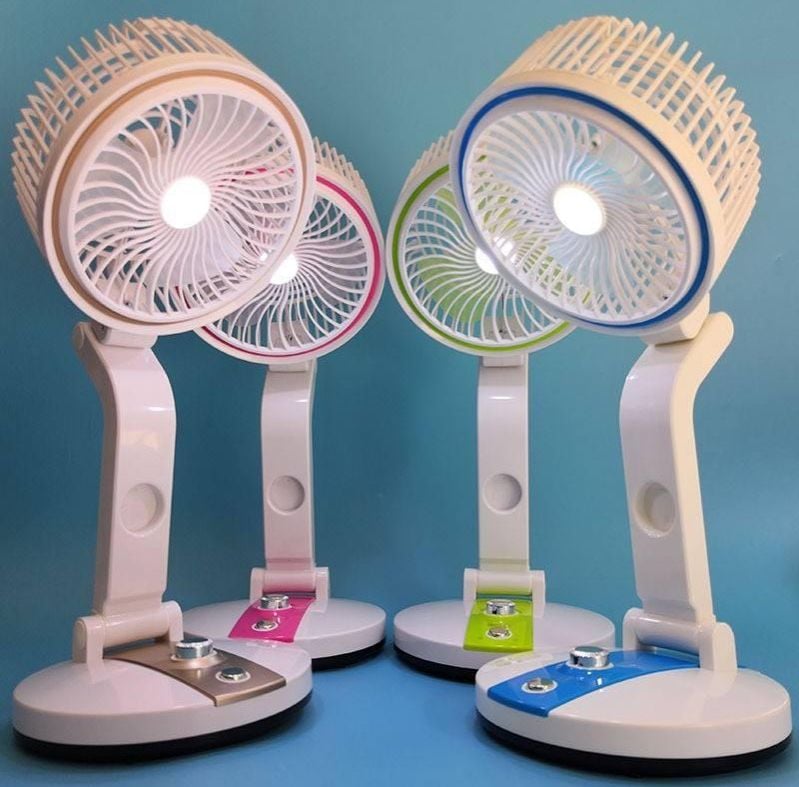 Picture of Recharable Table Fan With Light - Multicolor - Int: One size