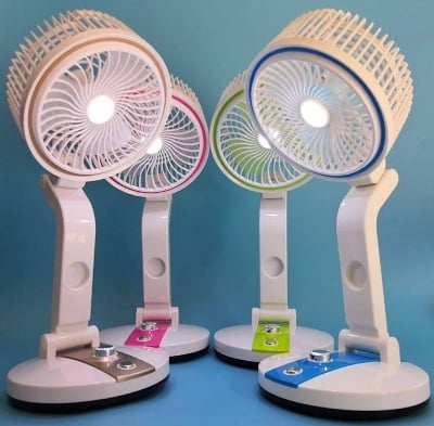 Picture of Recharable Table Fan With Light - Multicolor - Int: One size
