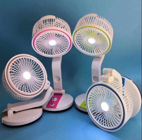 Picture of Recharable Table Fan With Light - Multicolor - Int: One size