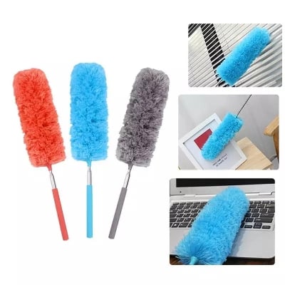 Picture of Extendable Microfiber Duster with Telescopic Pole Duster with Washable Bendable Head - Multicolor