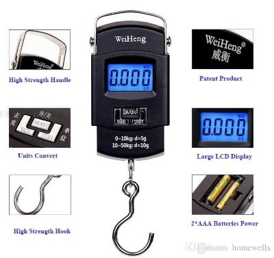 Picture of Electric Portable Scale - Black(50kg) - Black