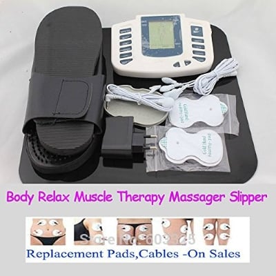Picture of 4 Models Electric herald Tens Muscle Stimulatar Ems Acupuncture Body Massage Digital Therapy Machine Electrostimulator - White - Int: One size