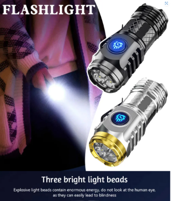 Picture of Mini Flash Super Power Flashlight - Multicolor - Int: One size