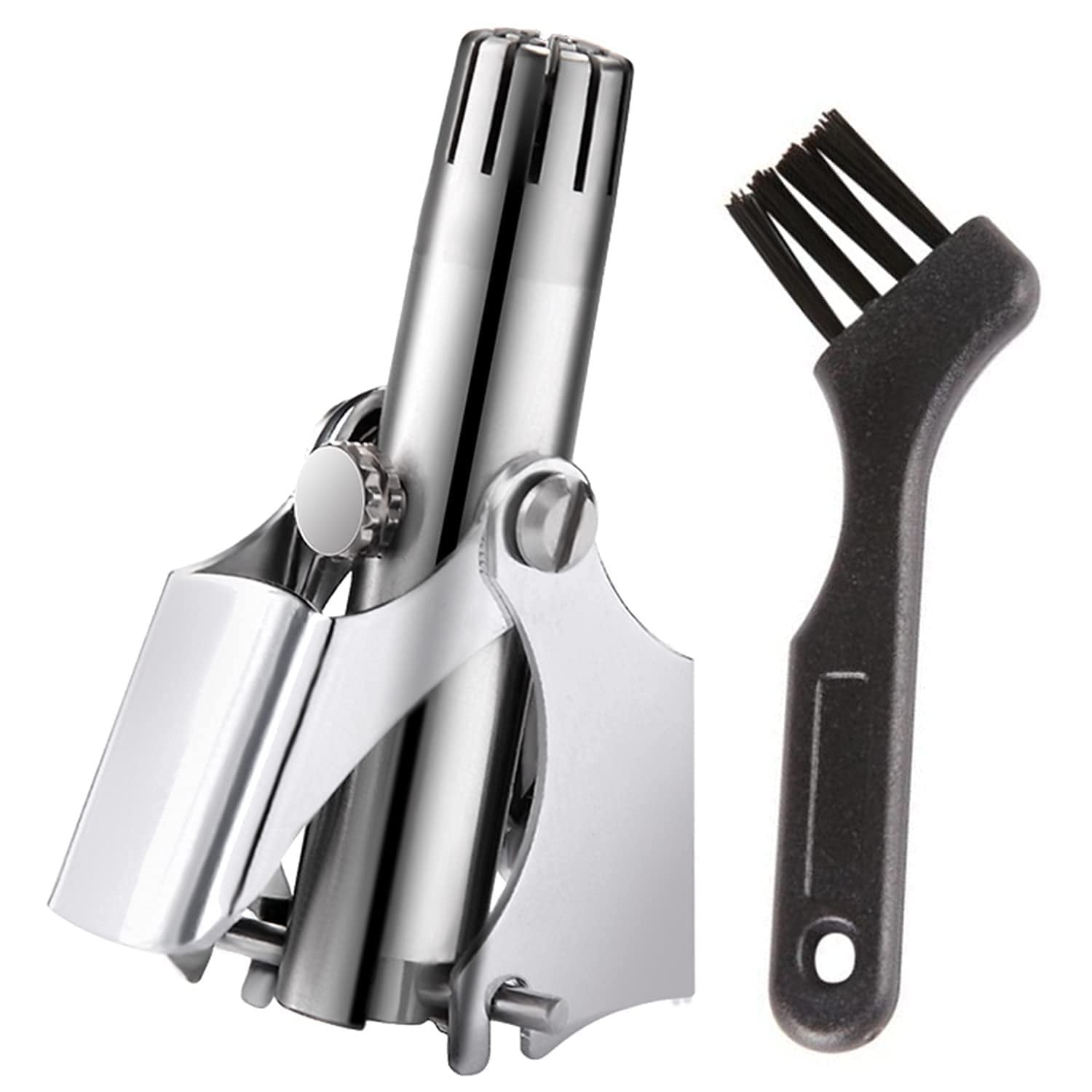Picture of Stainless Steel Manual Nose Hair Trimmer For Men With Alluminium Box - Silver - Int: One size