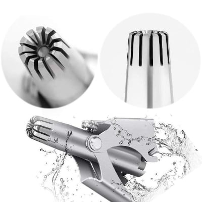 Picture of Stainless Steel Manual Nose Hair Trimmer For Men With Alluminium Box - Silver - Int: One size