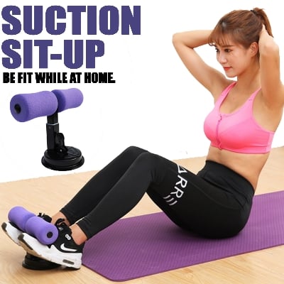 Picture of Adjustable Self-Suction Sit Up Bars Abdominal Core Workout Strength Training Situp Assist Bar Stand for Gym - Int: One size