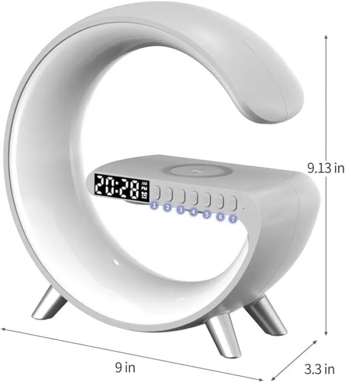 Picture of G63 Bluetooth Speaker Atmosphere Light Wireless Charger Bedside Music Wake-Up Light Bluetooth Sound Multiple Light Modes - Int: One size