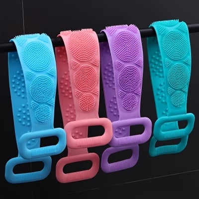 Picture of Smart new  Silica Gel Bath Towel Back Strip Belt Ultimate Bathroom Companion for Comfort and Convenience - Multicolor - Int: One size