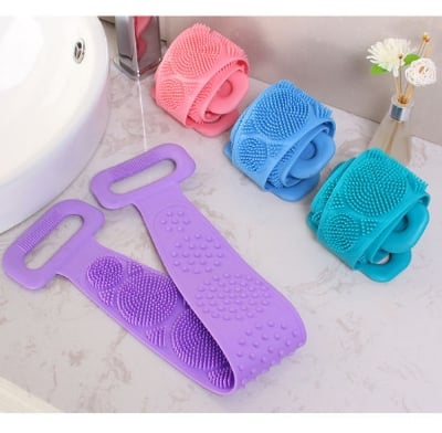Picture of Smart new  Silica Gel Bath Towel Back Strip Belt Ultimate Bathroom Companion for Comfort and Convenience - Multicolor - Int: One size
