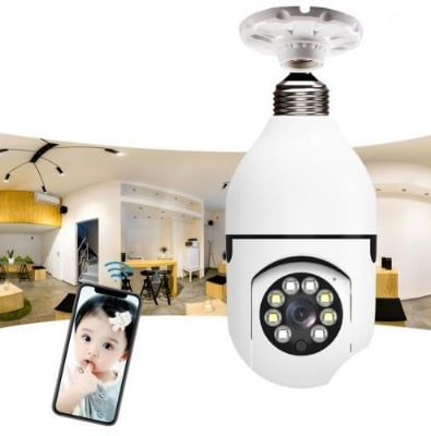 Picture of **Original Blub IP Camera V380 Pro App** - White - Int: One size
