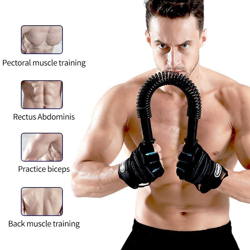 Picture of ( 30-KG ) Spring Arm Strength Hand Gripper Arm Power Blaster Fitness Equipment Gym Expander Forearm Power Twister - Hand Grip - hand grip - Black - Int: One size