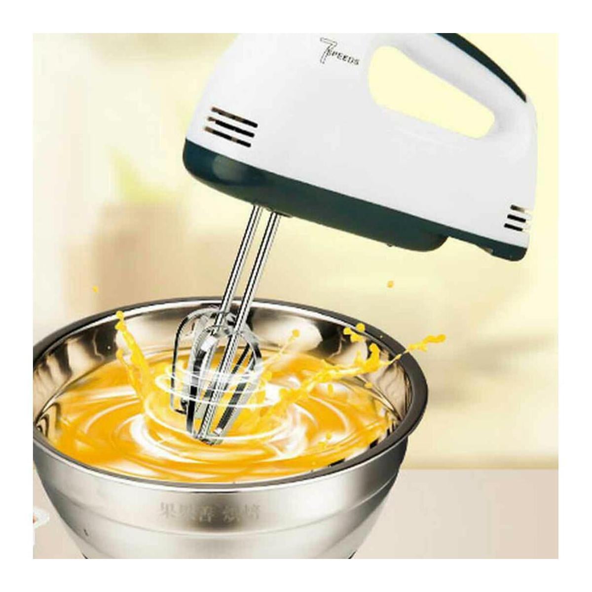 Picture of Electric Egg Beater Portable Baking Kitchen Tools Hand-Held Egg Electric Beater - White - Int: One size