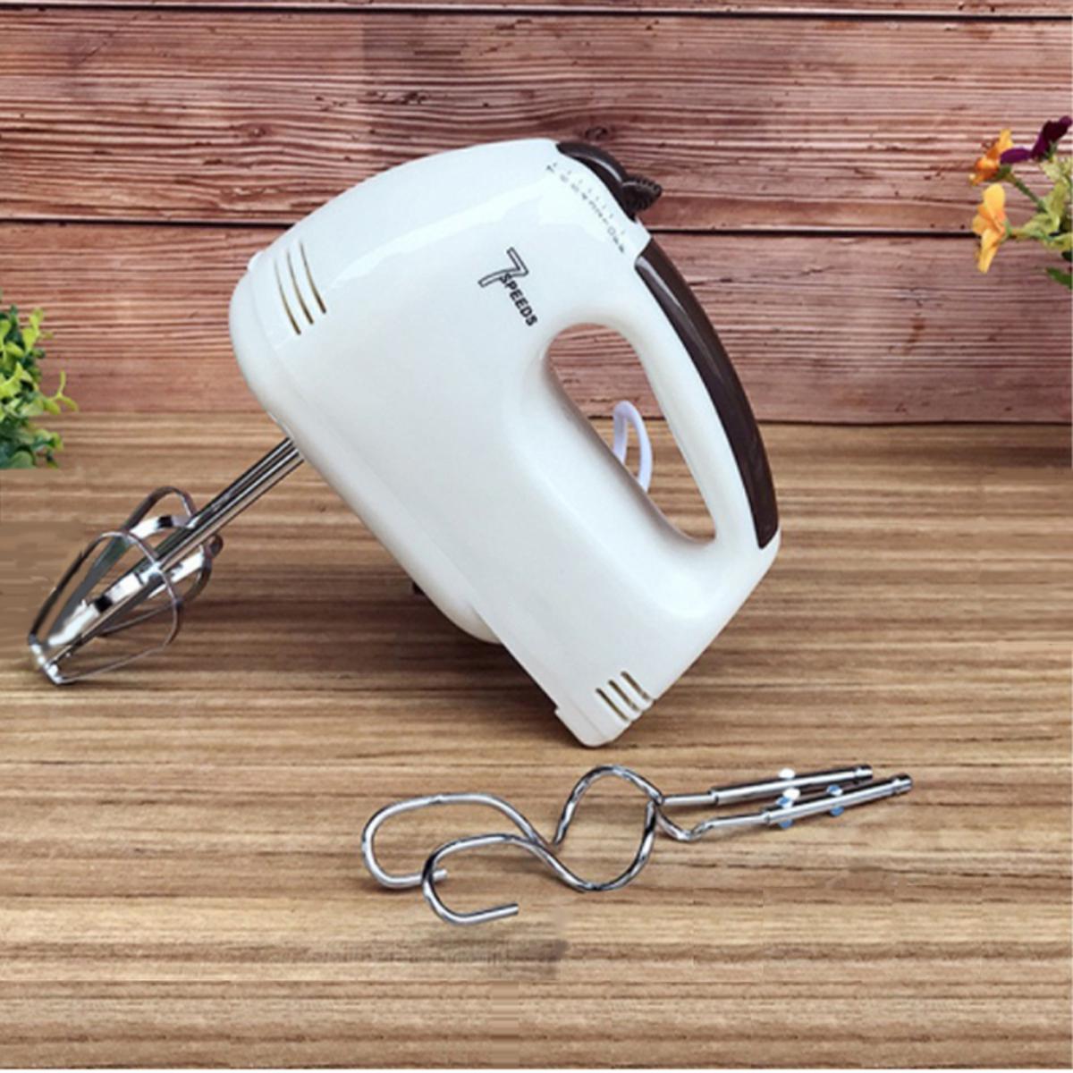 Picture of Electric Egg Beater Portable Baking Kitchen Tools Hand-Held Egg Electric Beater - White - Int: One size