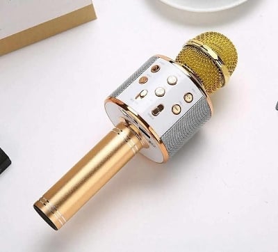 Picture of 2024 New Multi-function Wireless Microphone Karaoke KTV Player Handheld Condenser with Bluetooth Speaker - Microphone - Multicolor - Int: One size